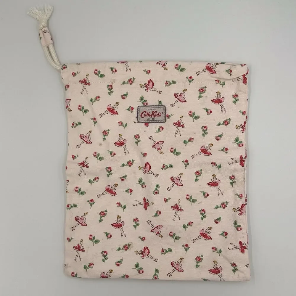 Cath Kids London, Children's Ballerina Drawstring Bag, Light Pink